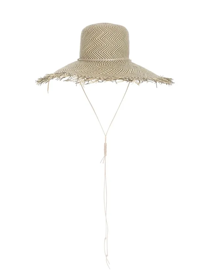 Zimmermann Hats Herringbone Wide Brim Hat Olive 8211 Women