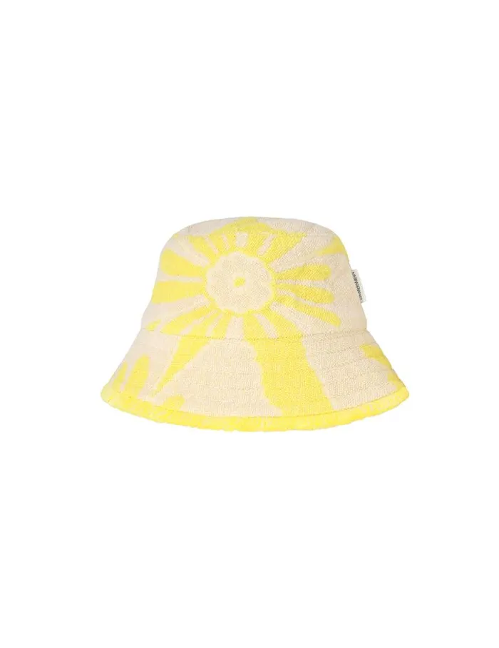 Zimmermann Hats Jacquard Towel Bucket Hat Yellowcream 8211 Women