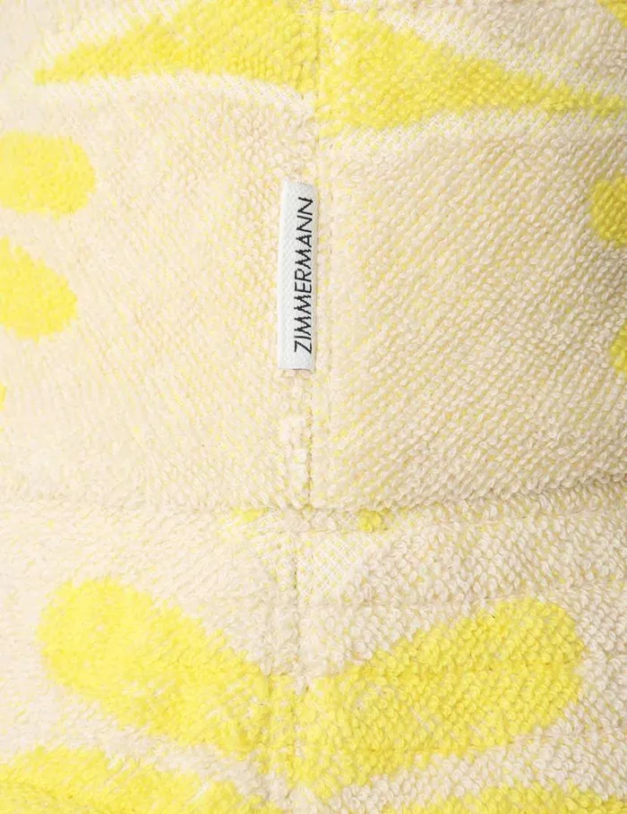 Zimmermann Hats Jacquard Towel Bucket Hat Yellowcream 8211 Women