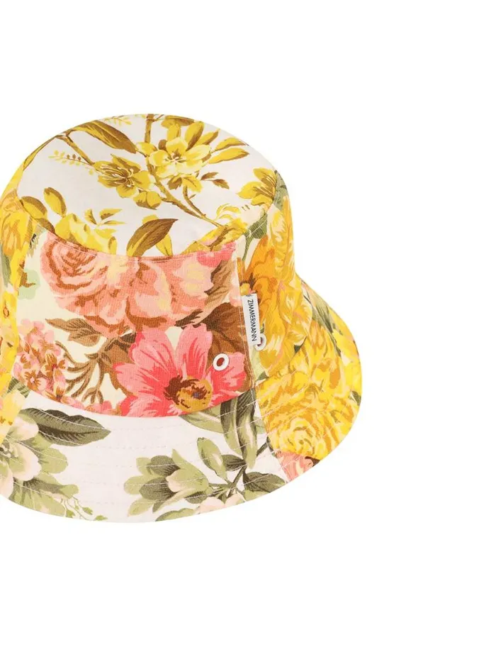 Zimmermann Hats Printed Canvas Bucket Hat Patch Floral 8211 Women