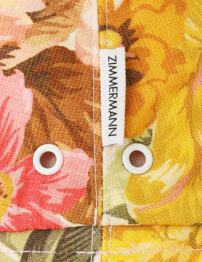 Zimmermann Hats Printed Canvas Bucket Hat Patch Floral 8211 Women