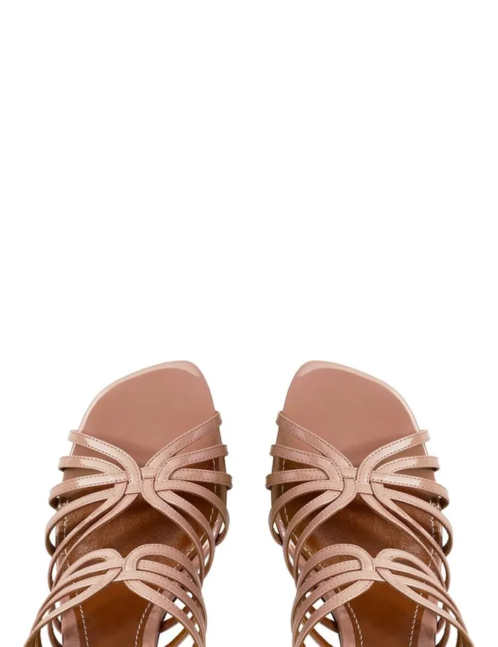Zimmermann Heeled Sandals Zimmermann Aura Mule Sandal 85 Peach 8211 Women