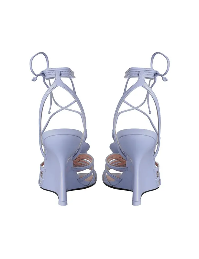 Zimmermann Heeled Sandals Zimmermann Orchid Wedge 85 Periwinkle 8211 Women