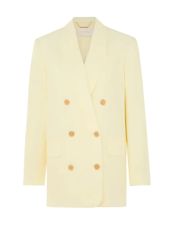 Zimmermann Jackets and Coats Harmony Poplin Jacket Lemon 8211 Women