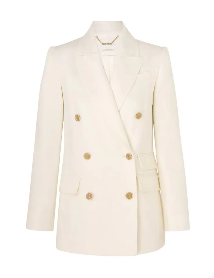 Zimmermann Jackets and Coats Matchmaker Tailored Jacket Ivory 8211 Women