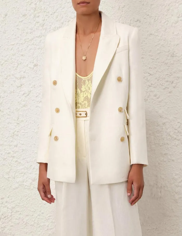 Zimmermann Jackets and Coats Matchmaker Tailored Jacket Ivory 8211 Women