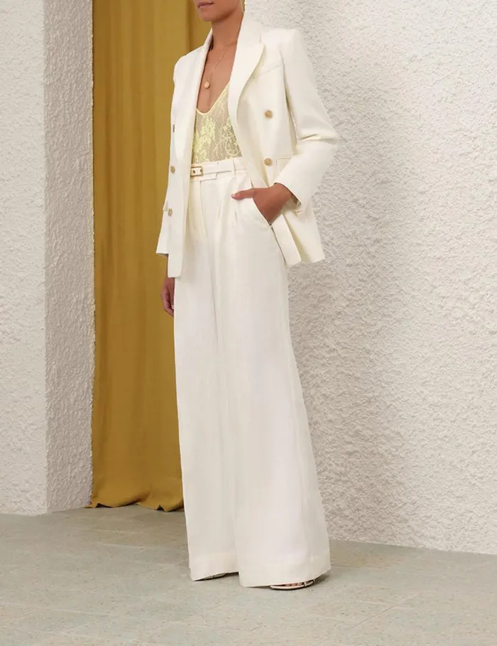 Zimmermann Jackets and Coats Matchmaker Tailored Jacket Ivory 8211 Women