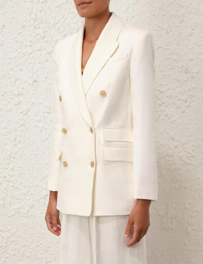 Zimmermann Jackets and Coats Matchmaker Tailored Jacket Ivory 8211 Women