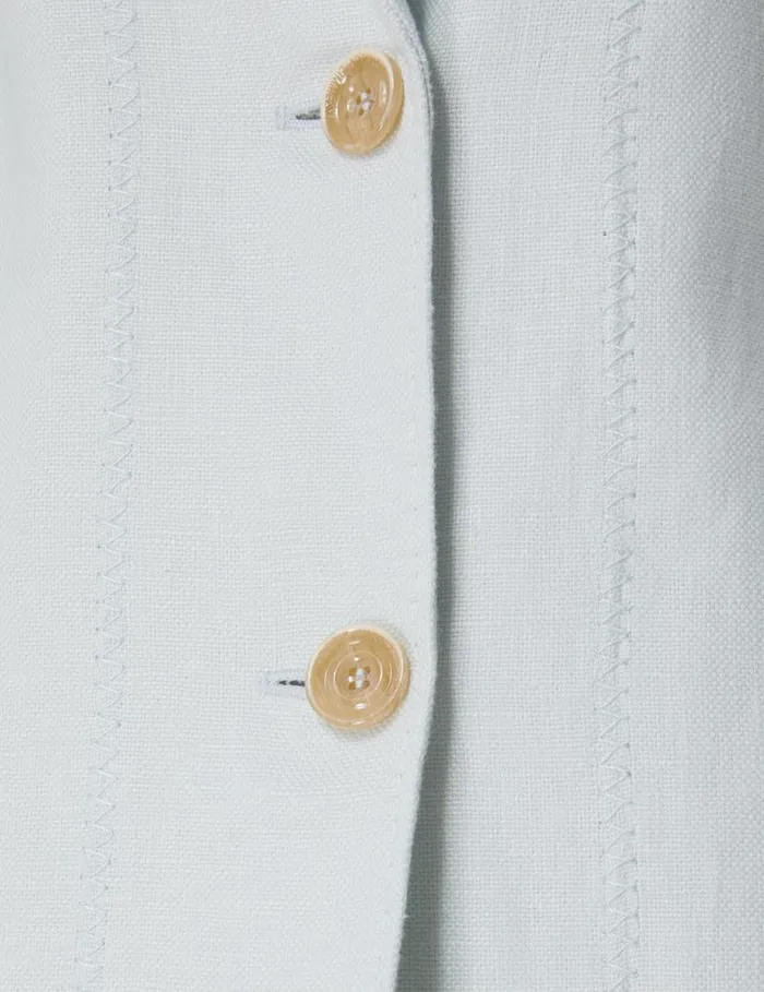Zimmermann Jackets and Coats Natura Linen Jacket Mint 8211 Women