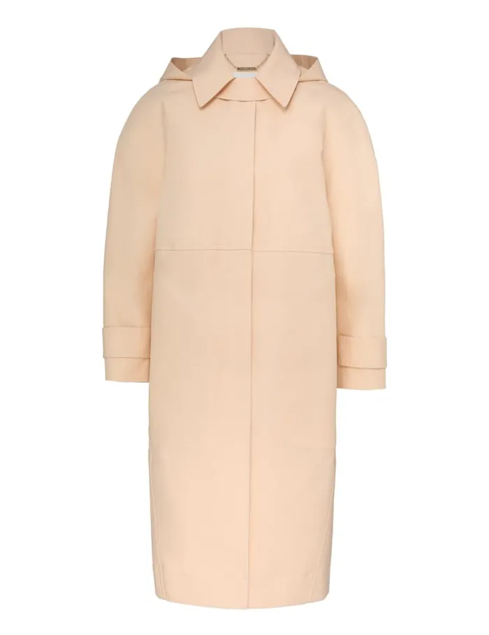 Zimmermann Jackets and Coats Tranquillity Poplin Crombie Peach 8211 Women