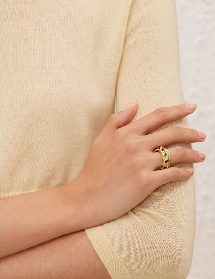 Zimmermann Jewellery Zimmemorabilia Band Ring Goldgreen 8211 Women