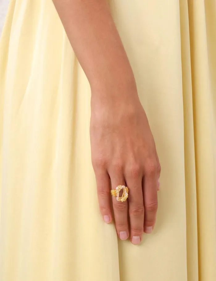 Zimmermann Jewellery Zimmermann Bloom Ring Goldblush 8211 Women