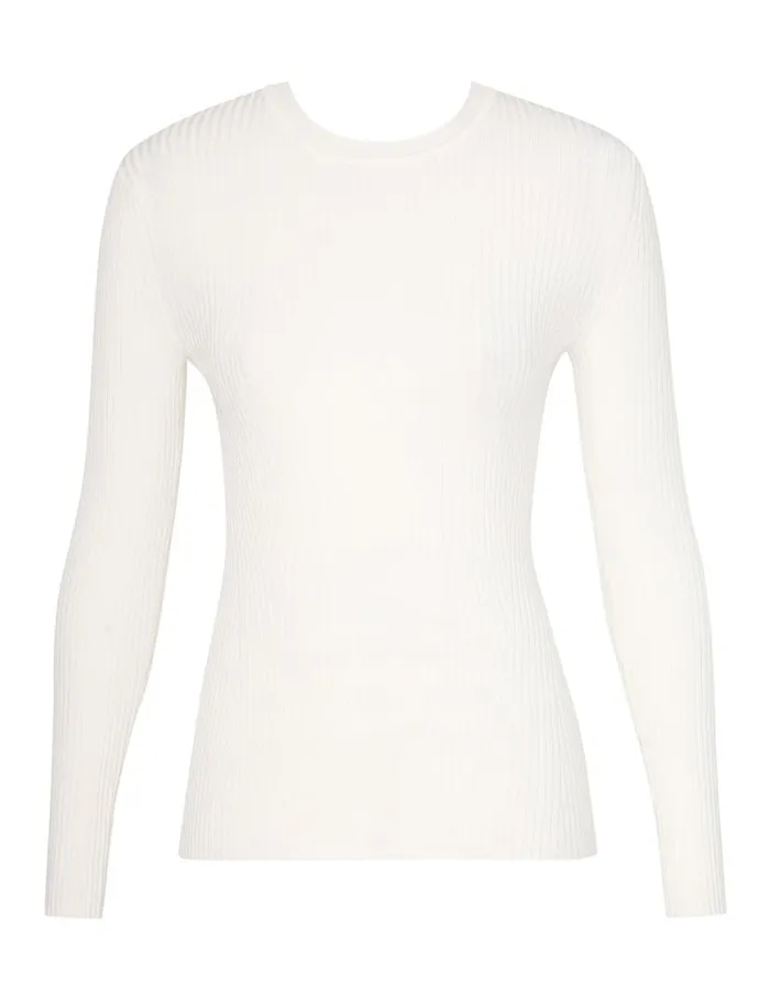 Zimmermann Knitwear Crew Neck Top Parchment 8211 Women