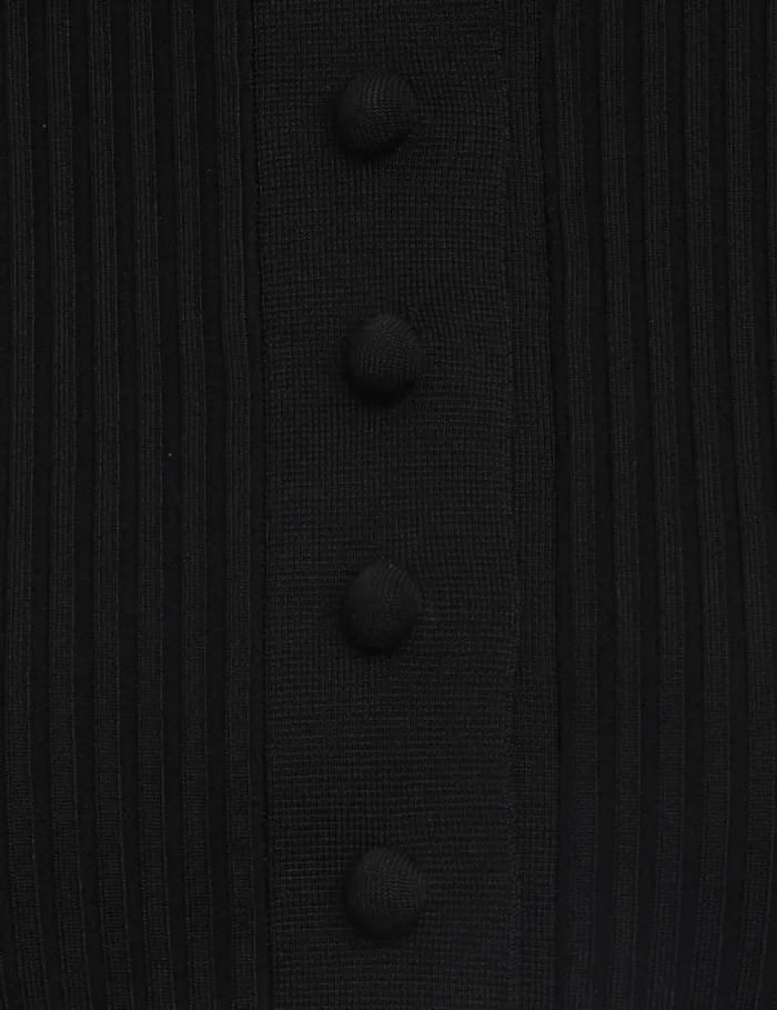 Zimmermann Knitwear Knit Polo Top Black 8211 Women