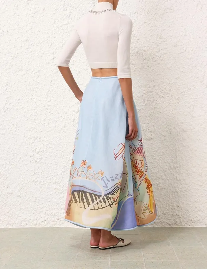 Zimmermann Knitwear Matchmaker High Neck Crop Top Parchment 8211 Women