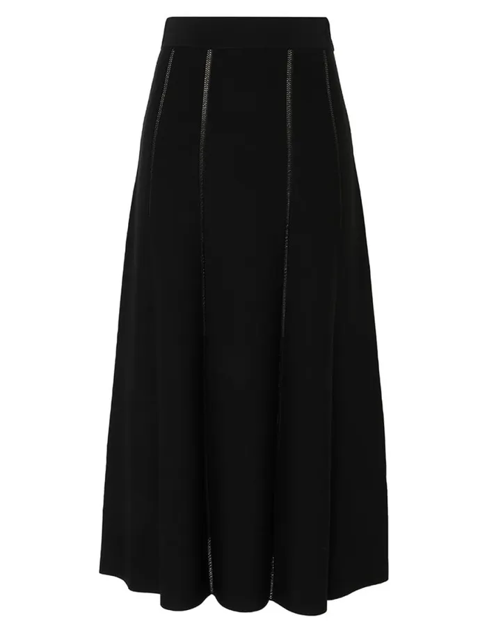 Zimmermann Knitwear Matchmaker Knit Panelled Skirt Black 8211 Women