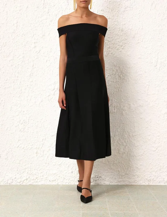 Zimmermann Knitwear Matchmaker Knit Panelled Skirt Black 8211 Women