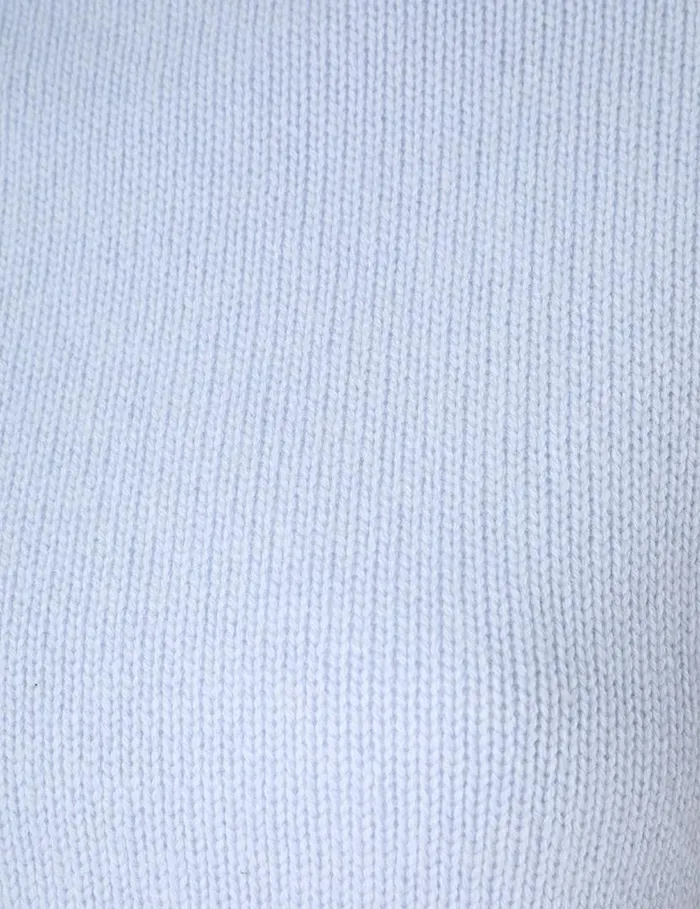 Zimmermann Knitwear Natura Cropped Hooded Sweater Blue 8211 Women