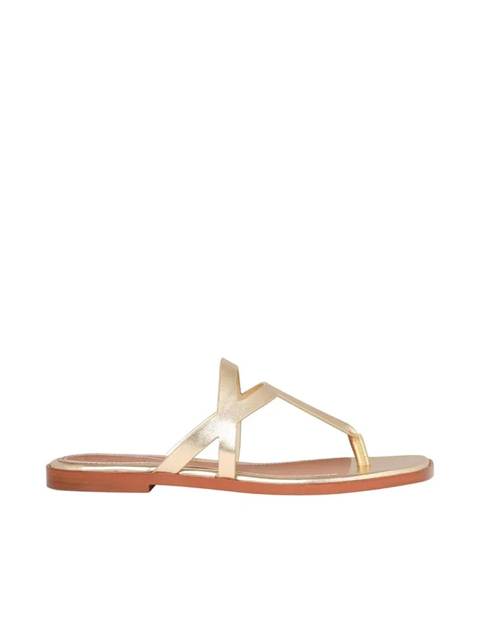 Zimmermann Sandals Zimmermann Bay Thong Gold 8211 Women