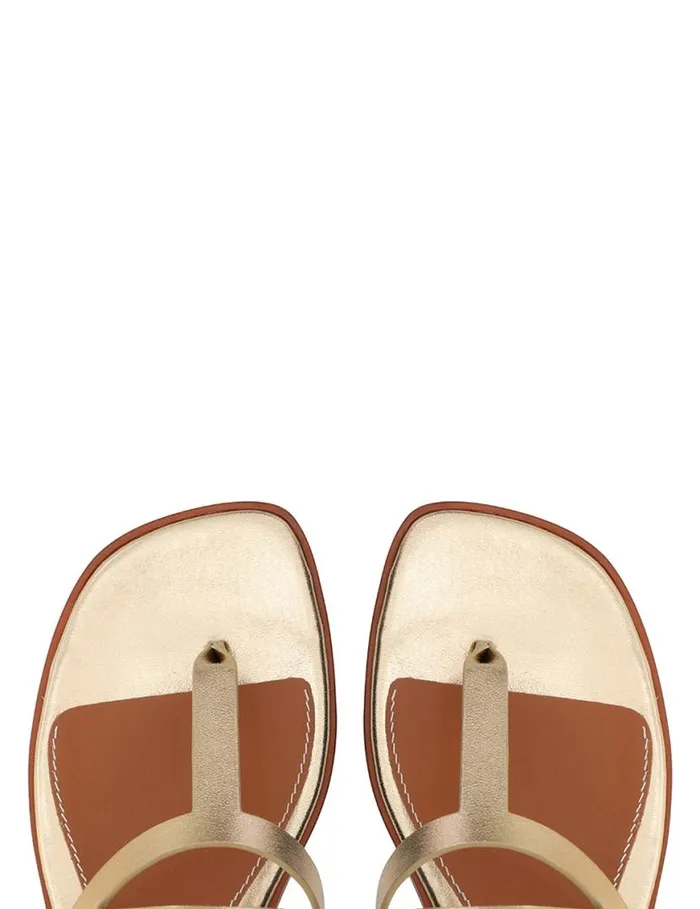 Zimmermann Sandals Zimmermann Bay Thong Gold 8211 Women