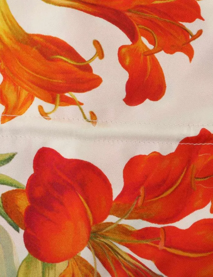 Zimmermann Scarves Flower Neck Scarf Red Lily 8211 Women