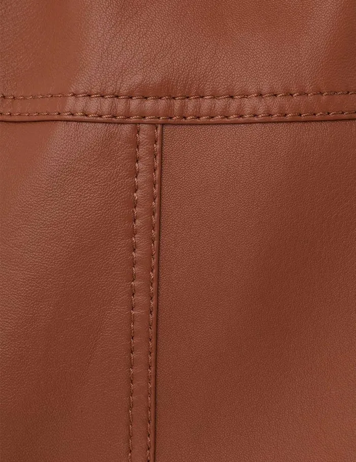 Zimmermann Shorts and Pants Harmony Leather Short Toffee 8211 Women