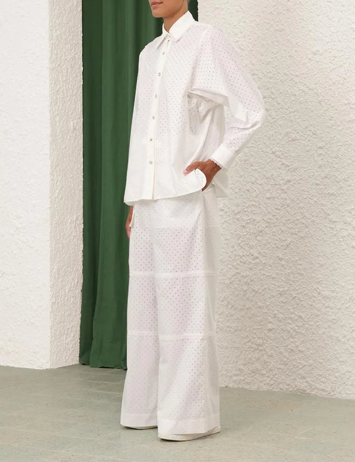 Zimmermann Shorts and Pants Natura Burnout Cargo Pants Ivory 8211 Women