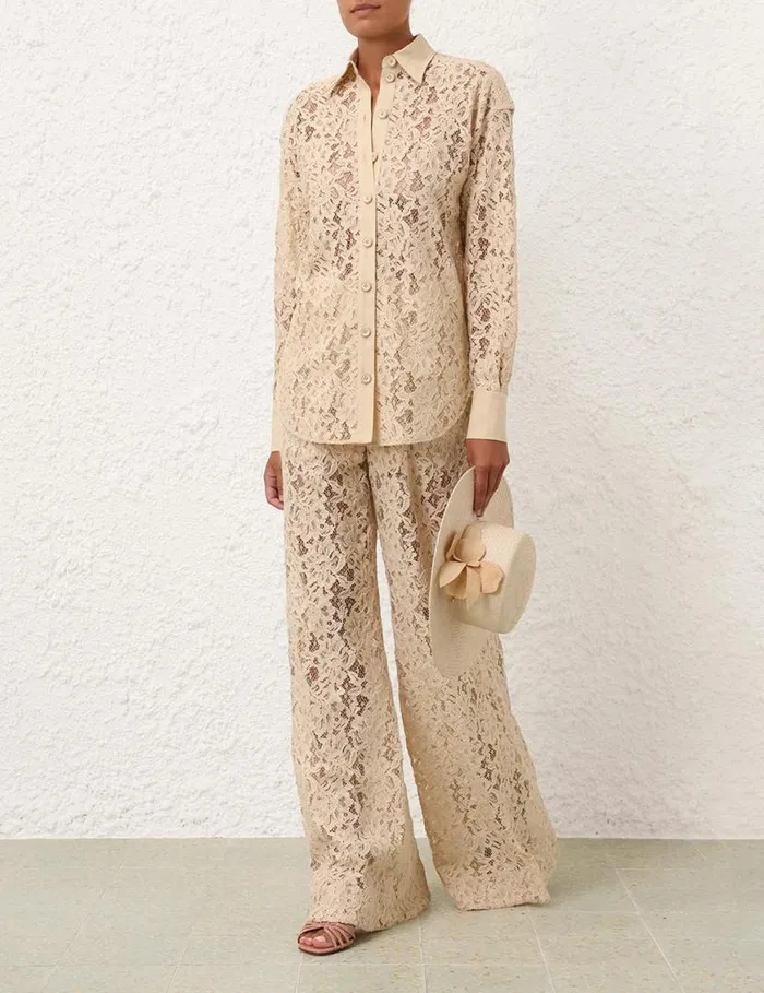 Zimmermann Shorts and Pants Natura Lace Pant Tea 8211 Women