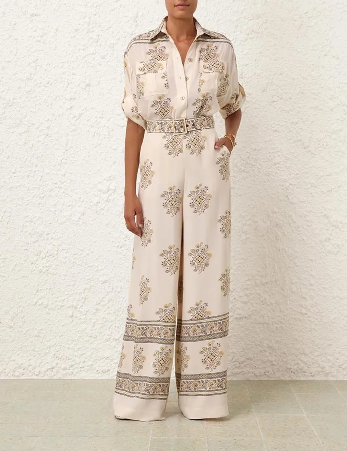 Zimmermann Shorts and Pants Wide Leg Pant Utility Dot Lemon 8211 Women