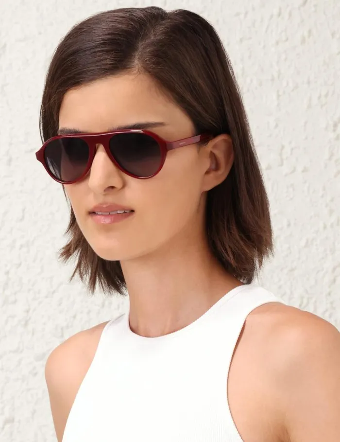 Zimmermann Sunglasses Zimmermann Cyd Aviator Burgundy 8211 Women