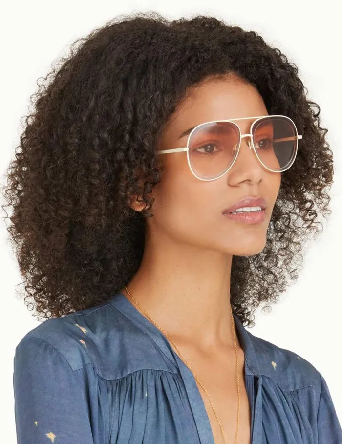 Zimmermann Sunglasses Zimmermann Dancer Aviator Cream 8211 Women