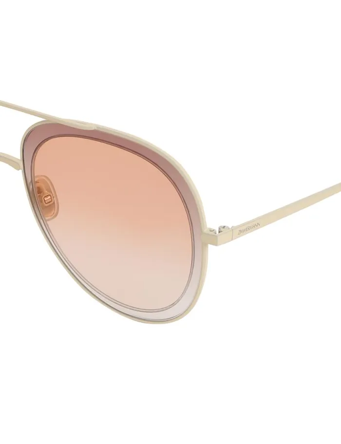Zimmermann Sunglasses Zimmermann Dancer Aviator Cream 8211 Women