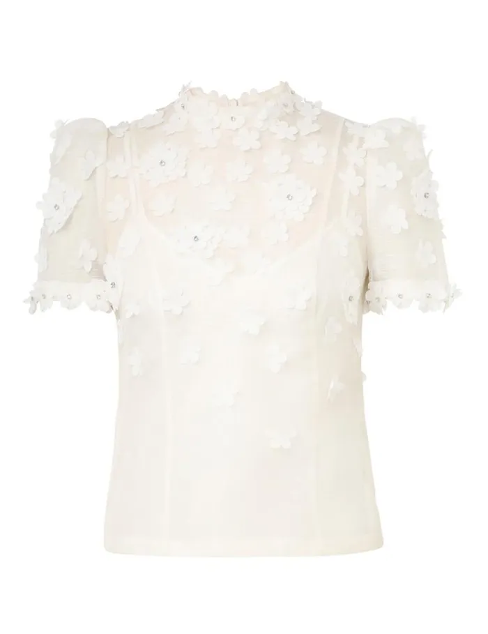 Zimmermann Tops Matchmaker Lift Off Top Ivory 8211 Women