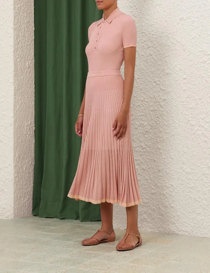 Zimmermann Tops Metallic Polo Peach 8211 Women