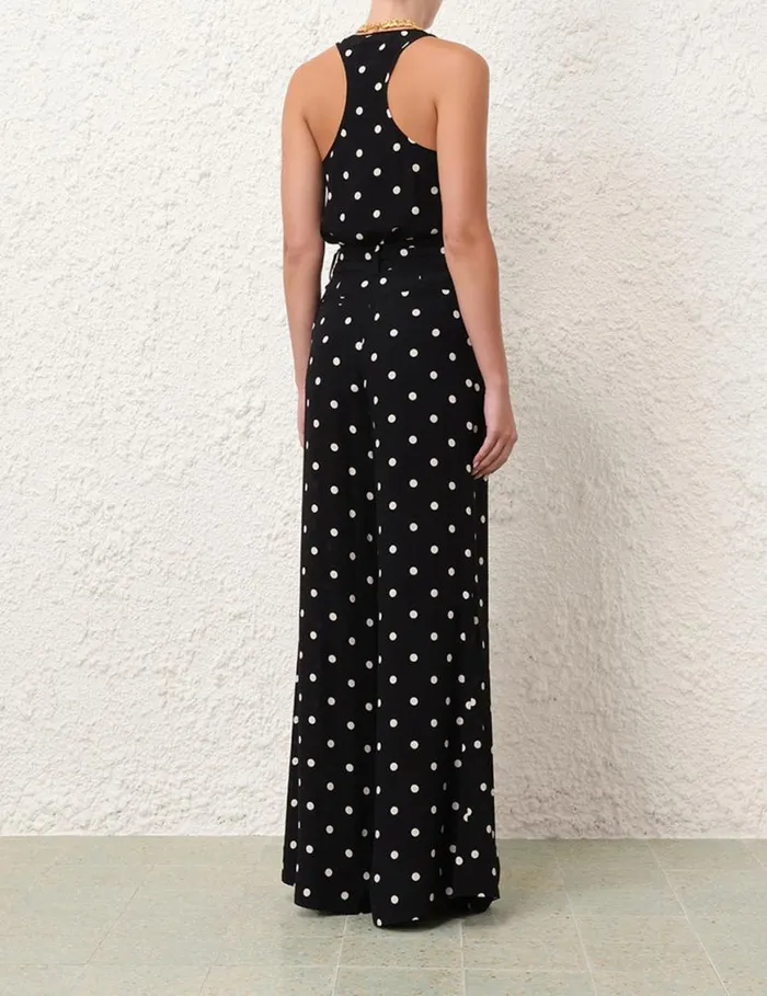 Zimmermann Tops Tank Black W Cream Dot 8211 Women