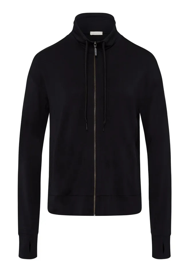 ZipUp Jacket Black Beauty Women HANRO Jackets and Cardigans