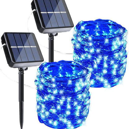 2-Pack Solar Outdoor String Lights, 80FT 240 LED Waterproof Fairy Lights with 8 Lighting Modes for Garden, Patio & Party Decor