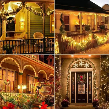2-Pack Solar Outdoor String Lights, 80FT 240 LED Waterproof Fairy Lights with 8 Lighting Modes for Garden, Patio & Party Decor