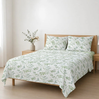 Printed Breathable Microfiber Sheet Set Adjustable Fitted Sheet 30 cm Pillowcases Set 3 4 Pieces Bed 90 105 135 150 180 Soft Washable Daily Use Various Designs