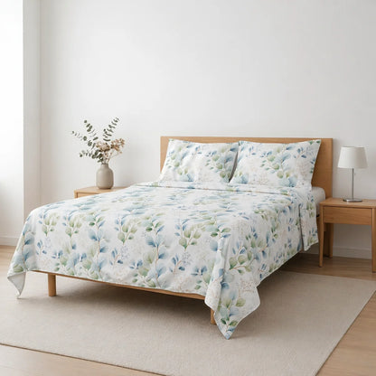 Printed Breathable Microfiber Sheet Set Adjustable Fitted Sheet 30 cm Pillowcases Set 3 4 Pieces Bed 90 105 135 150 180 Soft Washable Daily Use Various Designs