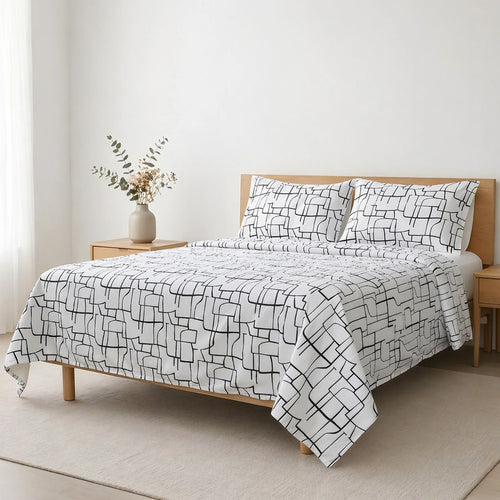Printed Breathable Microfiber Sheet Set Adjustable Fitted Sheet 30 cm Pillowcases Set 3 4 Pieces Bed 90 105 135 150 180 Soft Washable Daily Use Various Designs