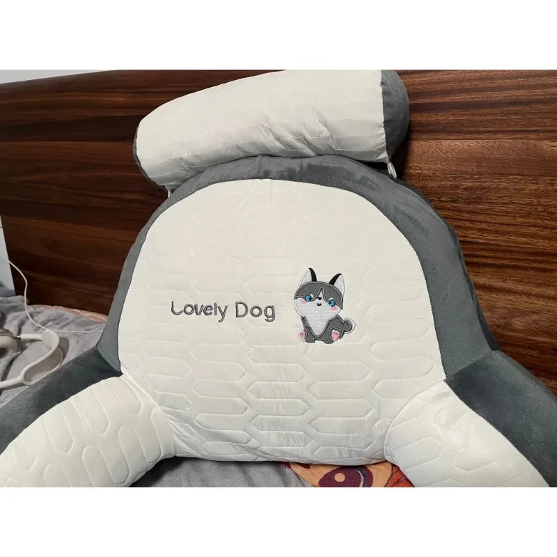 Latex Large Backrest Cushion Bed Headboard Supportive Pillow Dorm Room Suitable Reading Phone Gaming Relax Household Daily Use