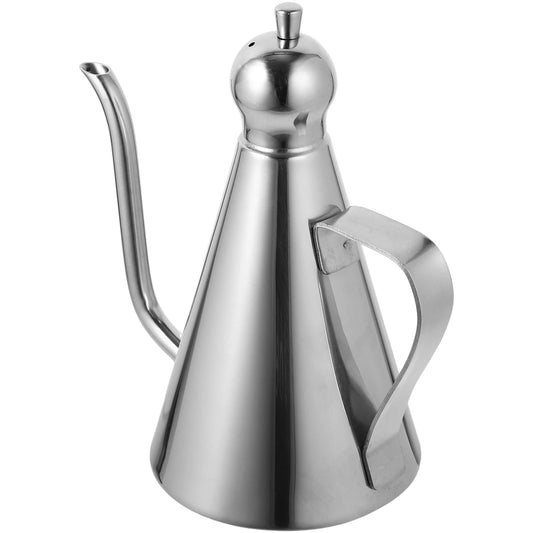 1/0.5/0.27L 304 Stainless Steel Oil Bottle Daily Use Dispenser Kitchen Container Vinegar Precise Fit Condiment Leakproof Sauce