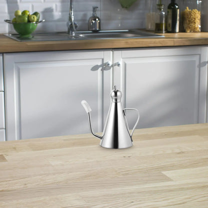 1/0.5/0.27L 304 Stainless Steel Oil Bottle Daily Use Dispenser Kitchen Container Vinegar Precise Fit Condiment Leakproof Sauce