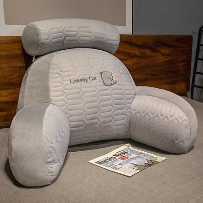 Latex Large Backrest Cushion Bed Headboard Supportive Pillow Dorm Room Suitable Reading Phone Gaming Relax Household Daily Use