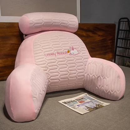 Latex Large Backrest Cushion Bed Headboard Supportive Pillow Dorm Room Suitable Reading Phone Gaming Relax Household Daily Use