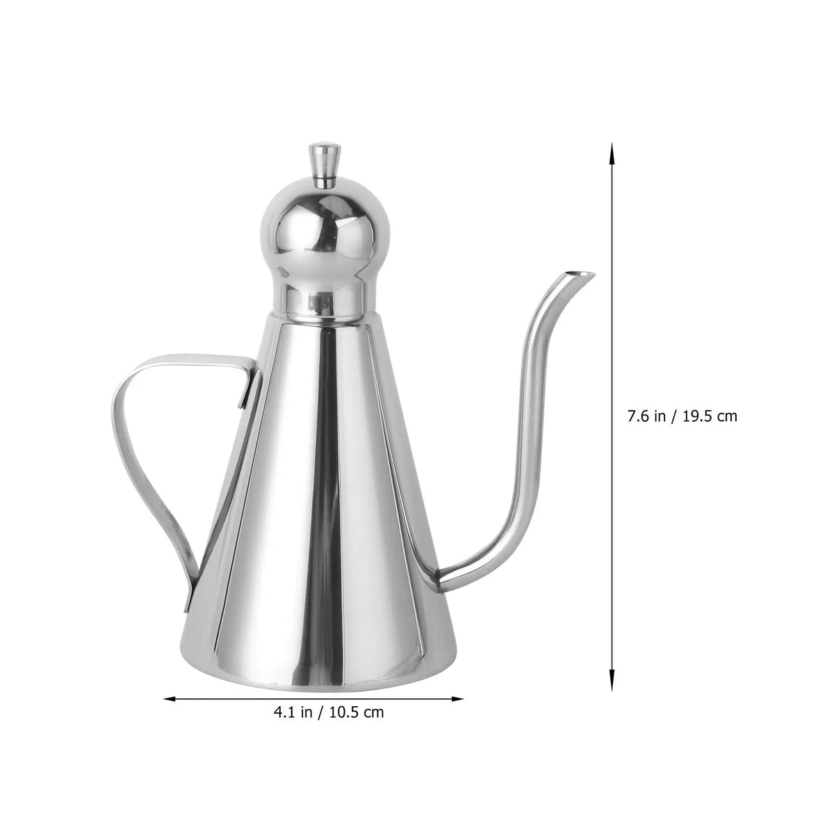 1/0.5/0.27L 304 Stainless Steel Oil Bottle Daily Use Dispenser Kitchen Container Vinegar Precise Fit Condiment Leakproof Sauce