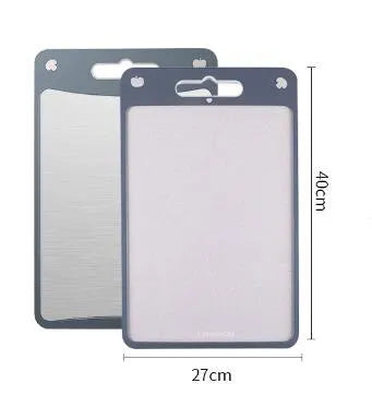 Stainless Steel 2-in-1 Cutting Board Food Grade Material Kneading Non-Stick Both Sides Available Home Cooking Dessert Daily Use