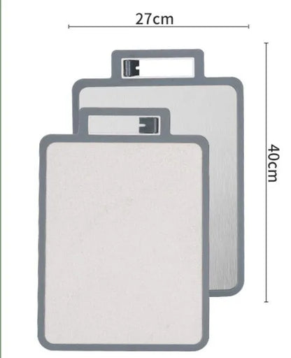 Stainless Steel 2-in-1 Cutting Board Food Grade Material Kneading Non-Stick Both Sides Available Home Cooking Dessert Daily Use