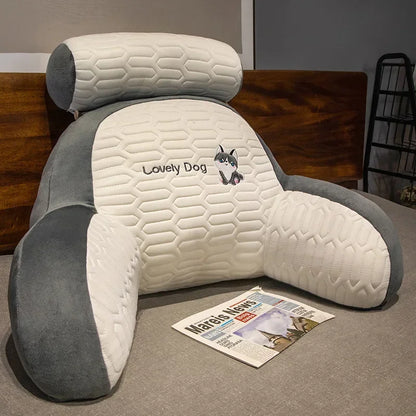Latex Large Backrest Cushion Bed Headboard Supportive Pillow Dorm Room Suitable Reading Phone Gaming Relax Household Daily Use